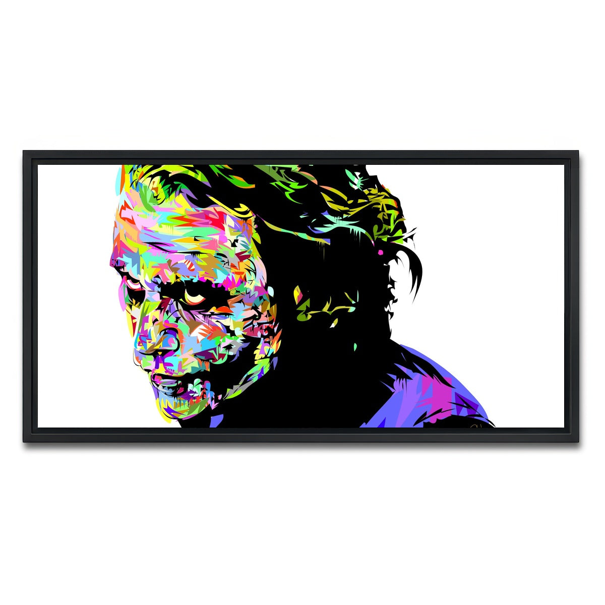 AUTO-MOCKUP WHITE | JOKER HEATH WHITE | 1 Piece | Black Framed Canvas | group=2x1