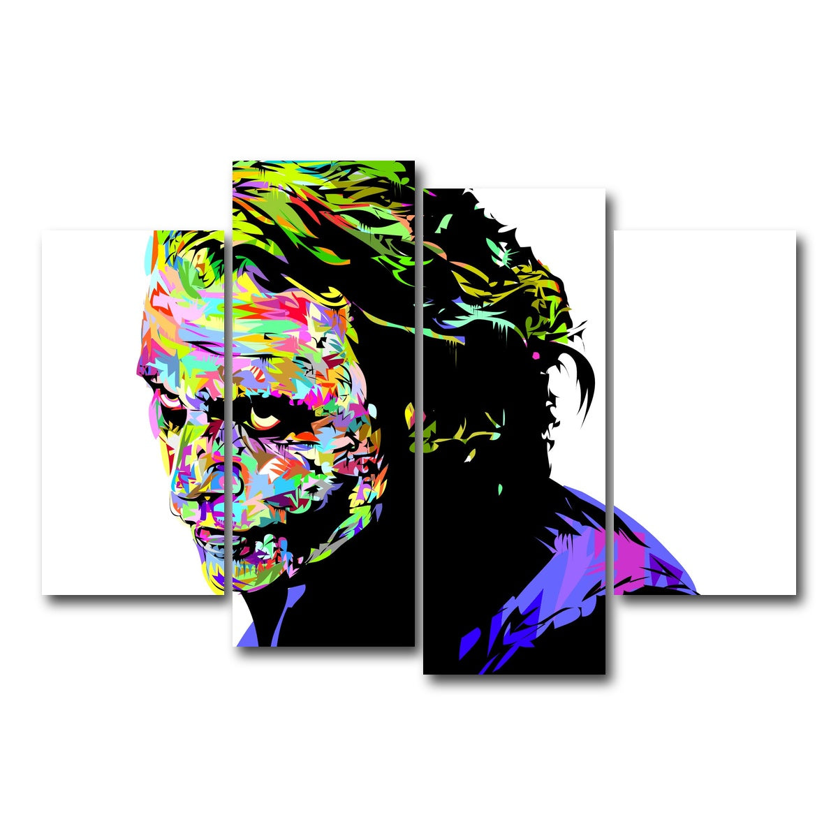 AUTO-MOCKUP WHITE | JOKER HEATH WHITE | 4 Piece | Gallery Wrap Canvas | group=4_short