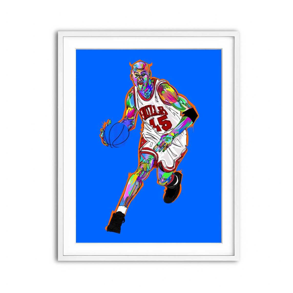 Framed Print 3x4 White