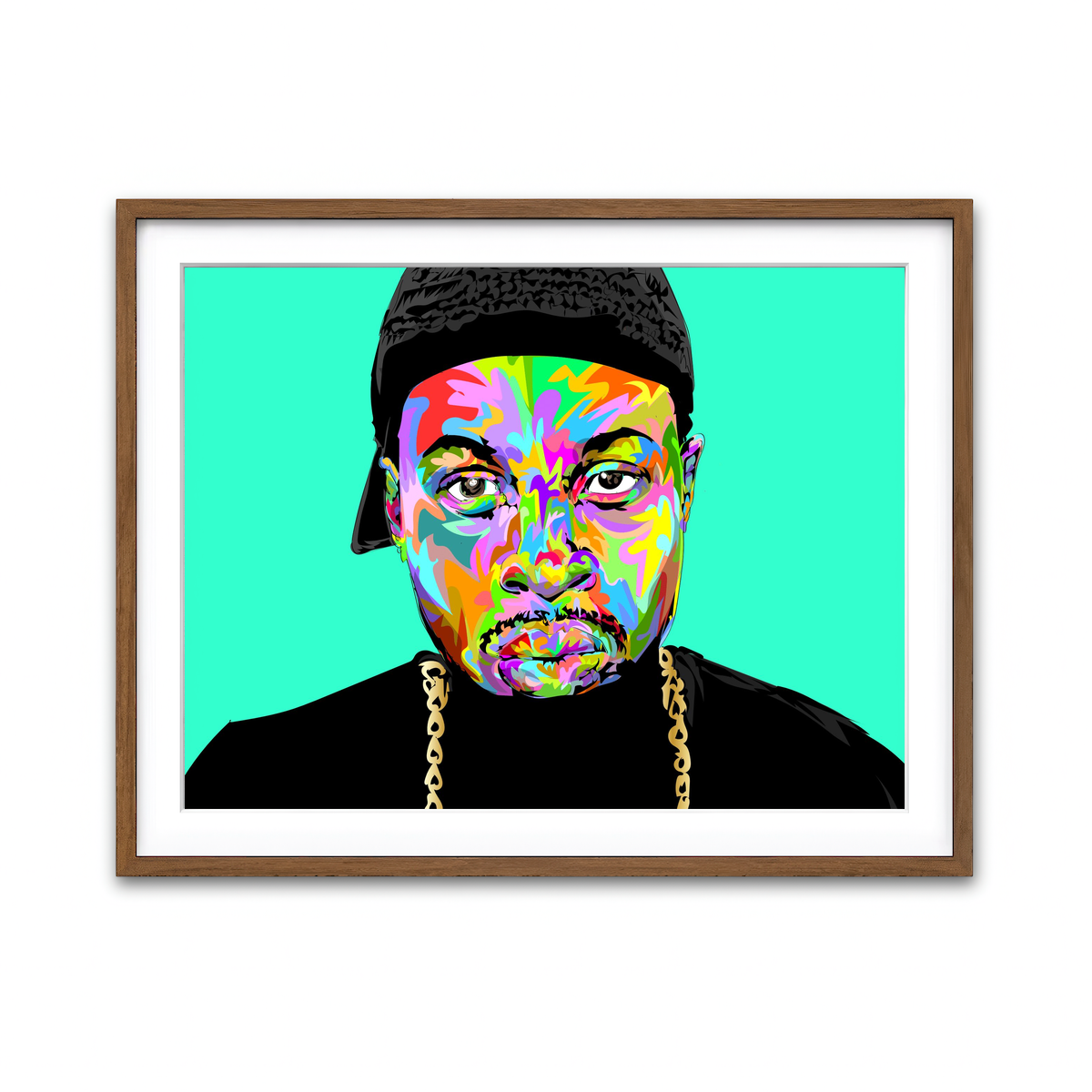 Framed Print 4x3 Walnut