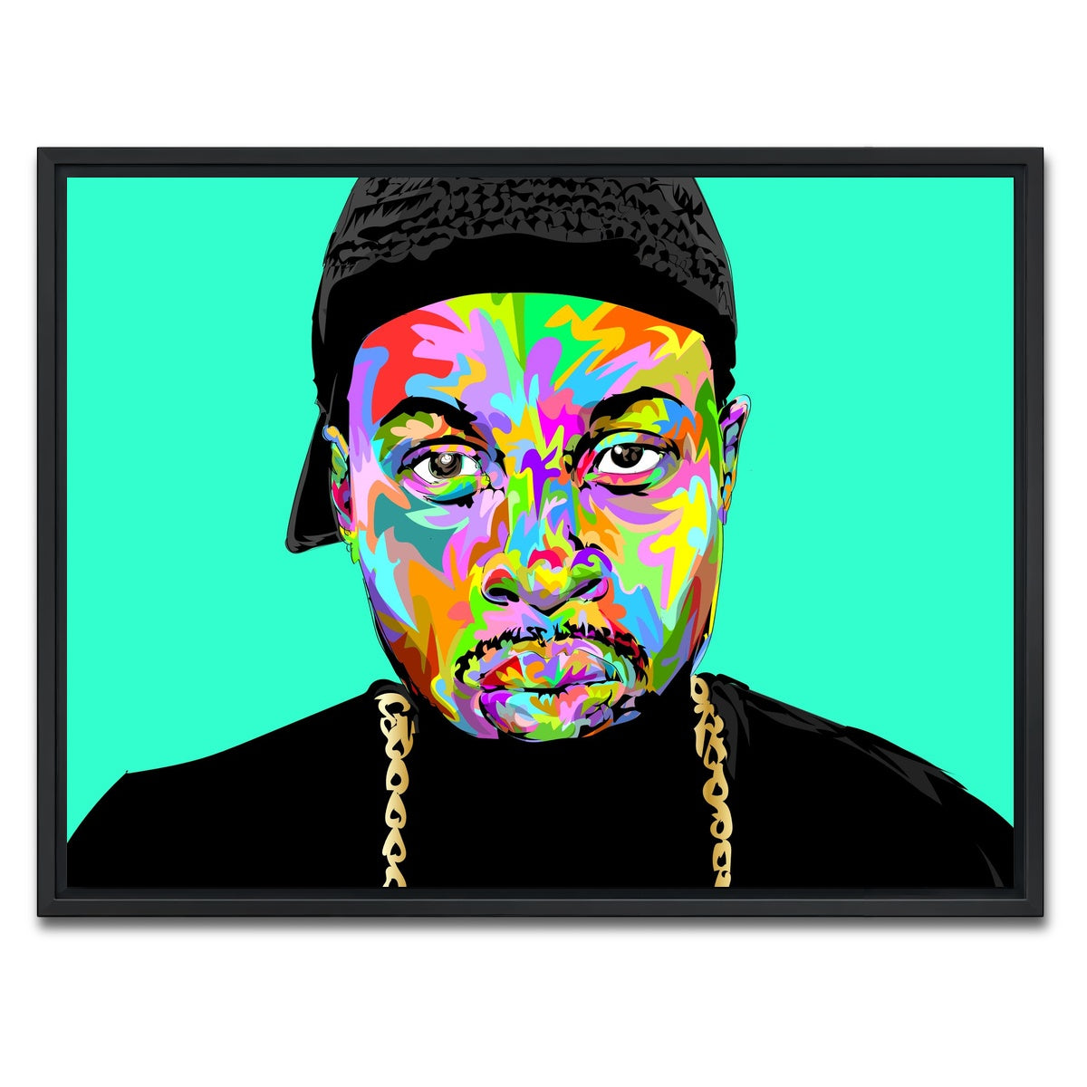 AUTO-MOCKUP WHITE | J DILLA | 1 Piece | Black Framed Canvas | group=4x3
