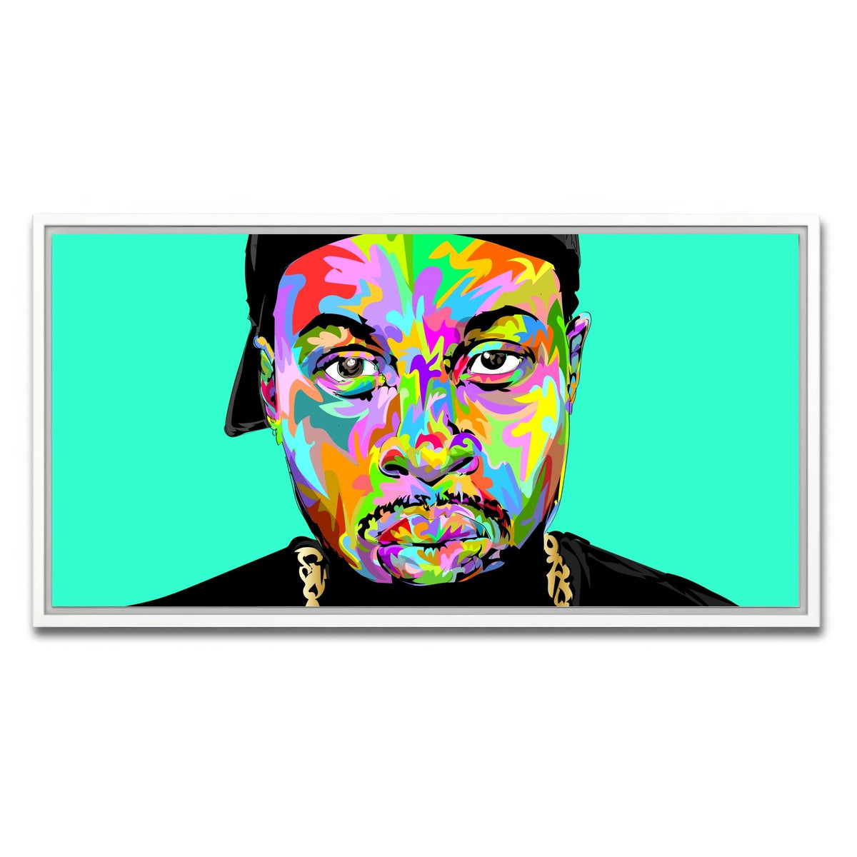 AUTO-MOCKUP WHITE | J DILLA | 1 Piece | White Framed Canvas | group=2x1