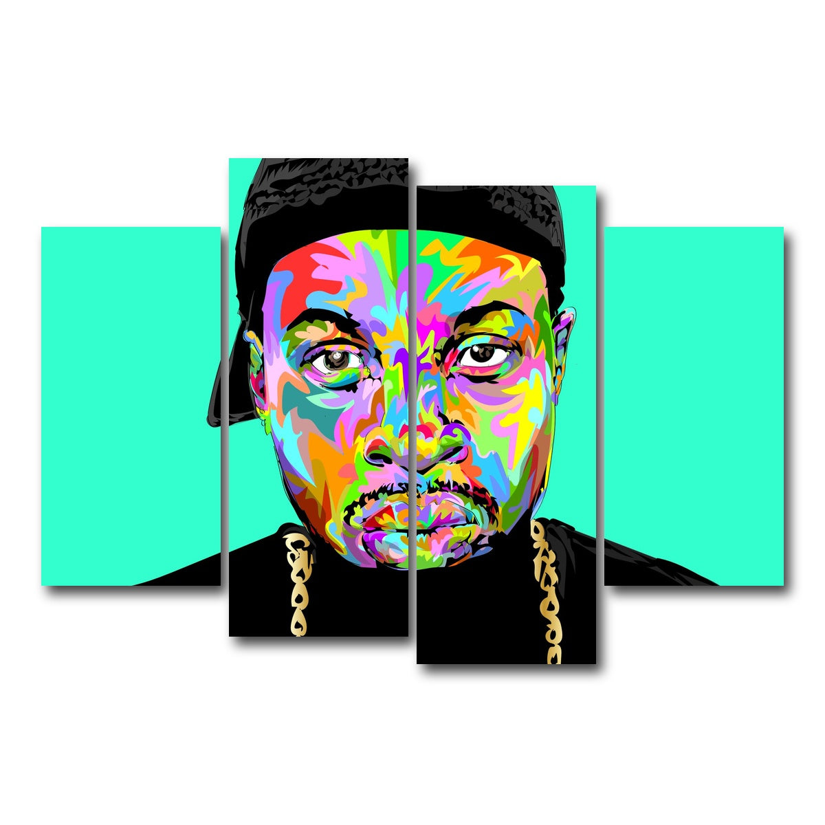 AUTO-MOCKUP WHITE | J DILLA | 4 Piece | Gallery Wrap Canvas | group=4_short