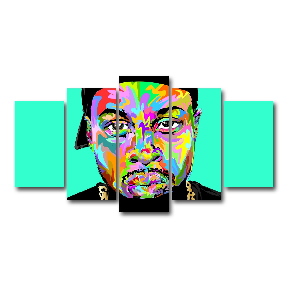 AUTO-MOCKUP WHITE | J DILLA | 5 Piece | Gallery Wrap Canvas | group=5_normal