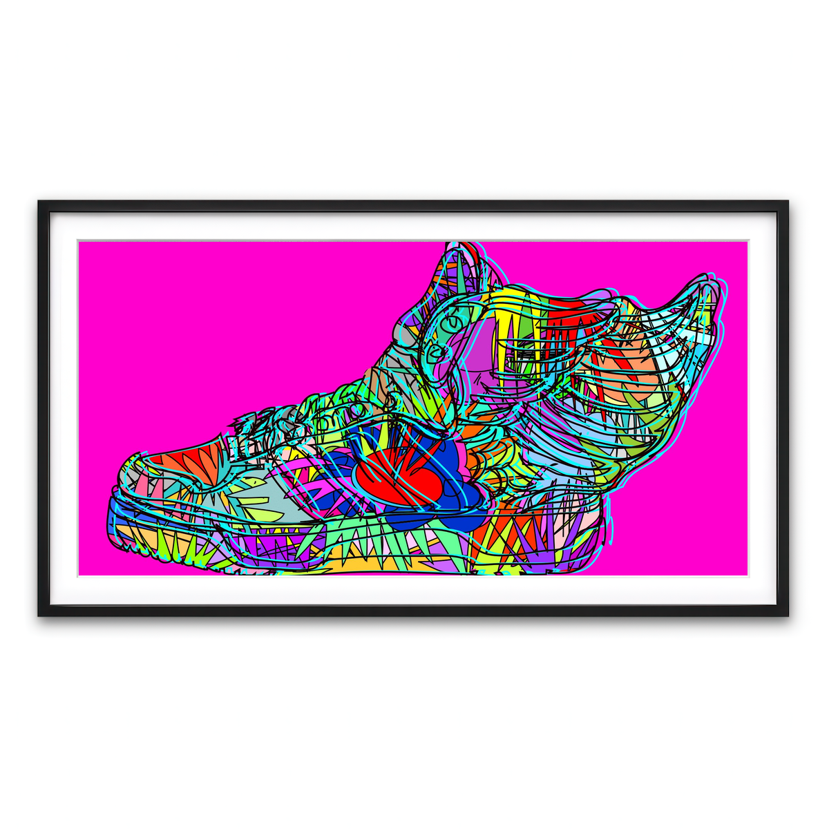 Framed Print 2x1 Black