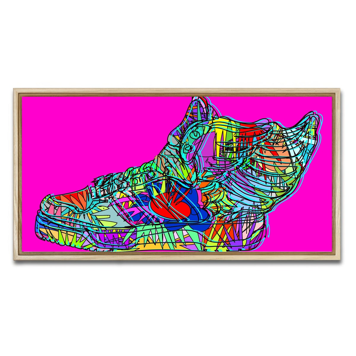 AUTO-MOCKUP WHITE | J Scott adidas | 1 Piece | Natural Framed Canvas | group=2x1