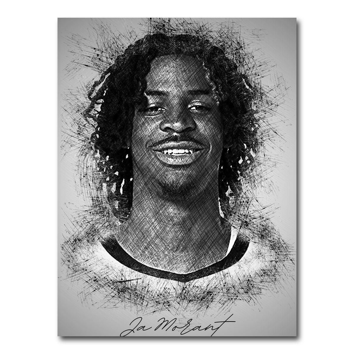 AUTO-MOCKUP WHITE | Ja Morant | 1 Piece | Gallery Wrap Canvas | group=3x4