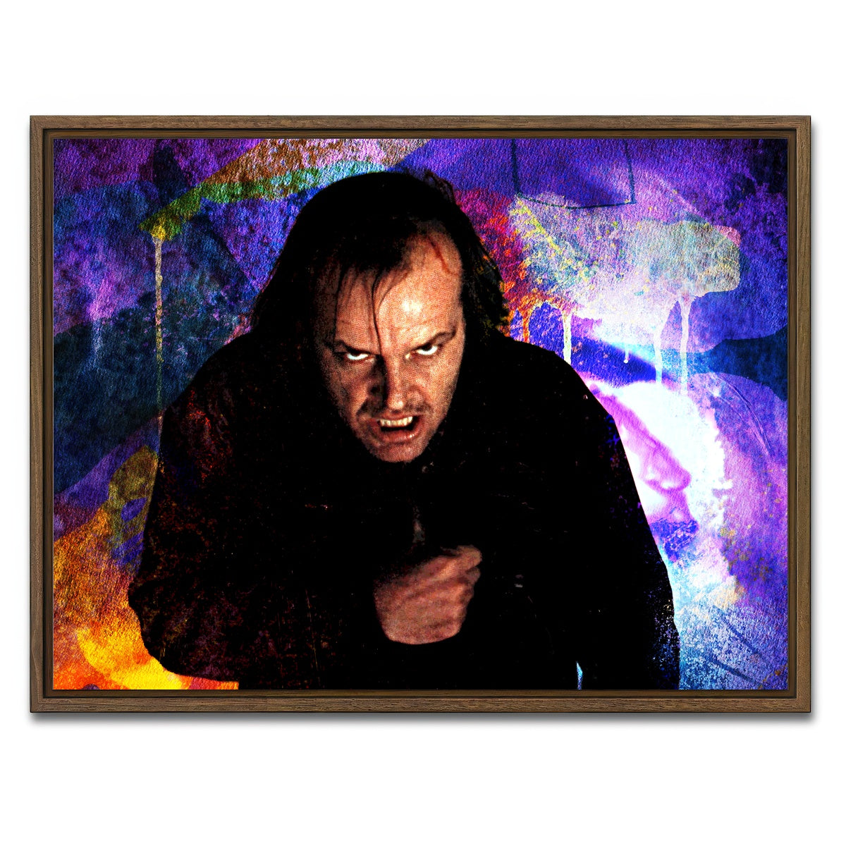 AUTO-MOCKUP WHITE | Jack Hedge Maze | 1 Piece | Walnut Framed Canvas | group=4x3