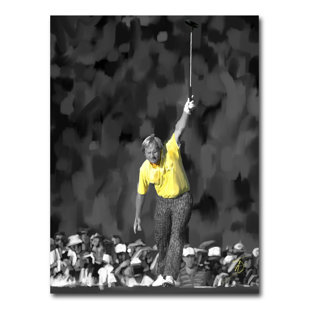 AUTO-MOCKUP WHITE | Jack Nicklaus Yellow | 1 Piece | Gallery Wrap Canvas | group=3x4