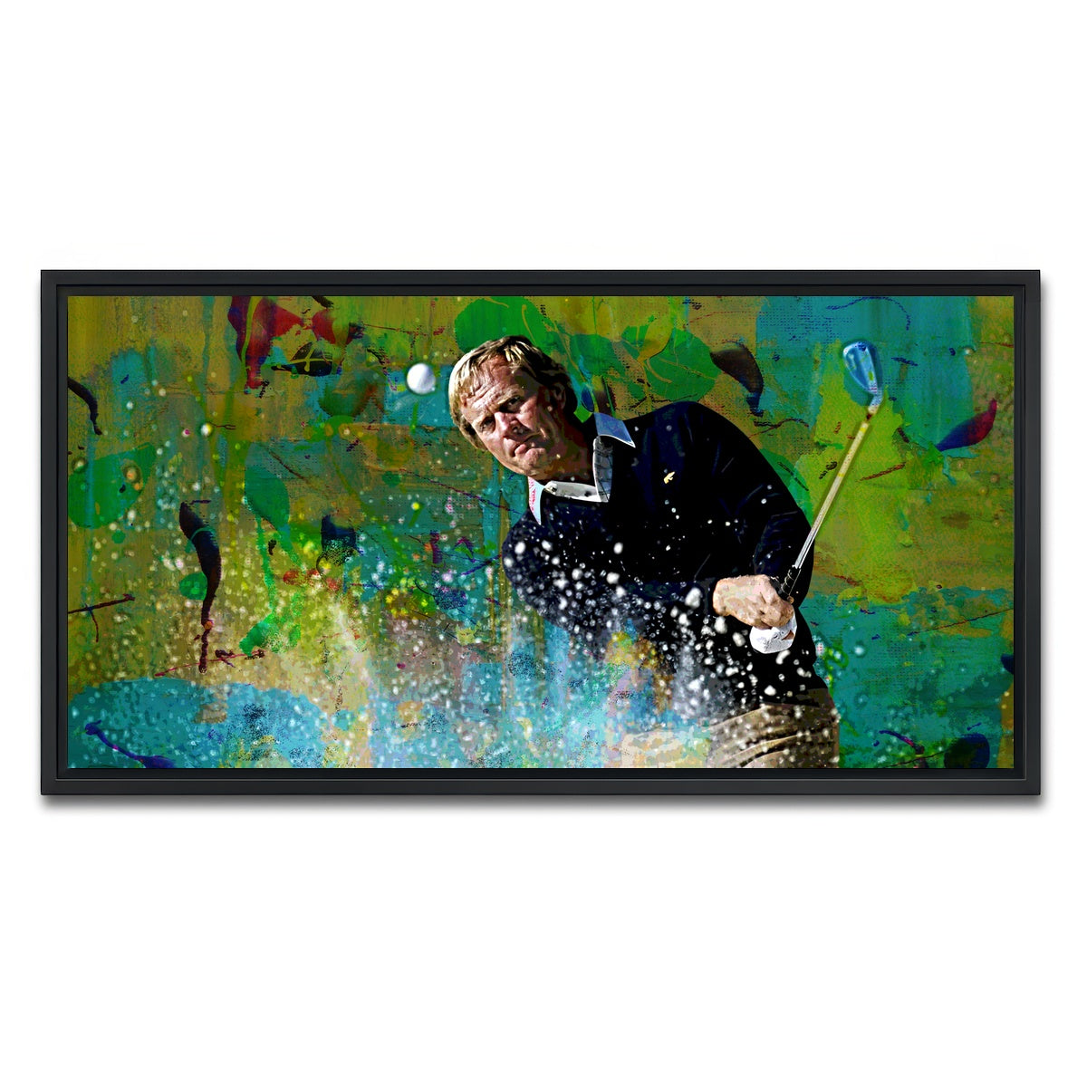 AUTO-MOCKUP WHITE | Jack Nicklaus | 1 Piece | Black Framed Canvas | group=2x1