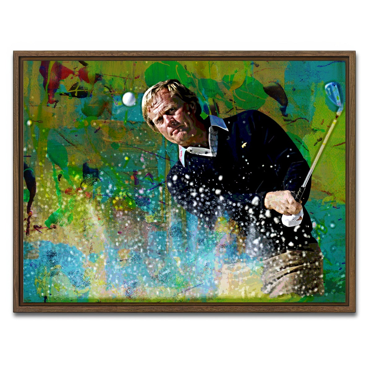AUTO-MOCKUP WHITE | Jack Nicklaus | 1 Piece | Walnut Framed Canvas | group=4x3