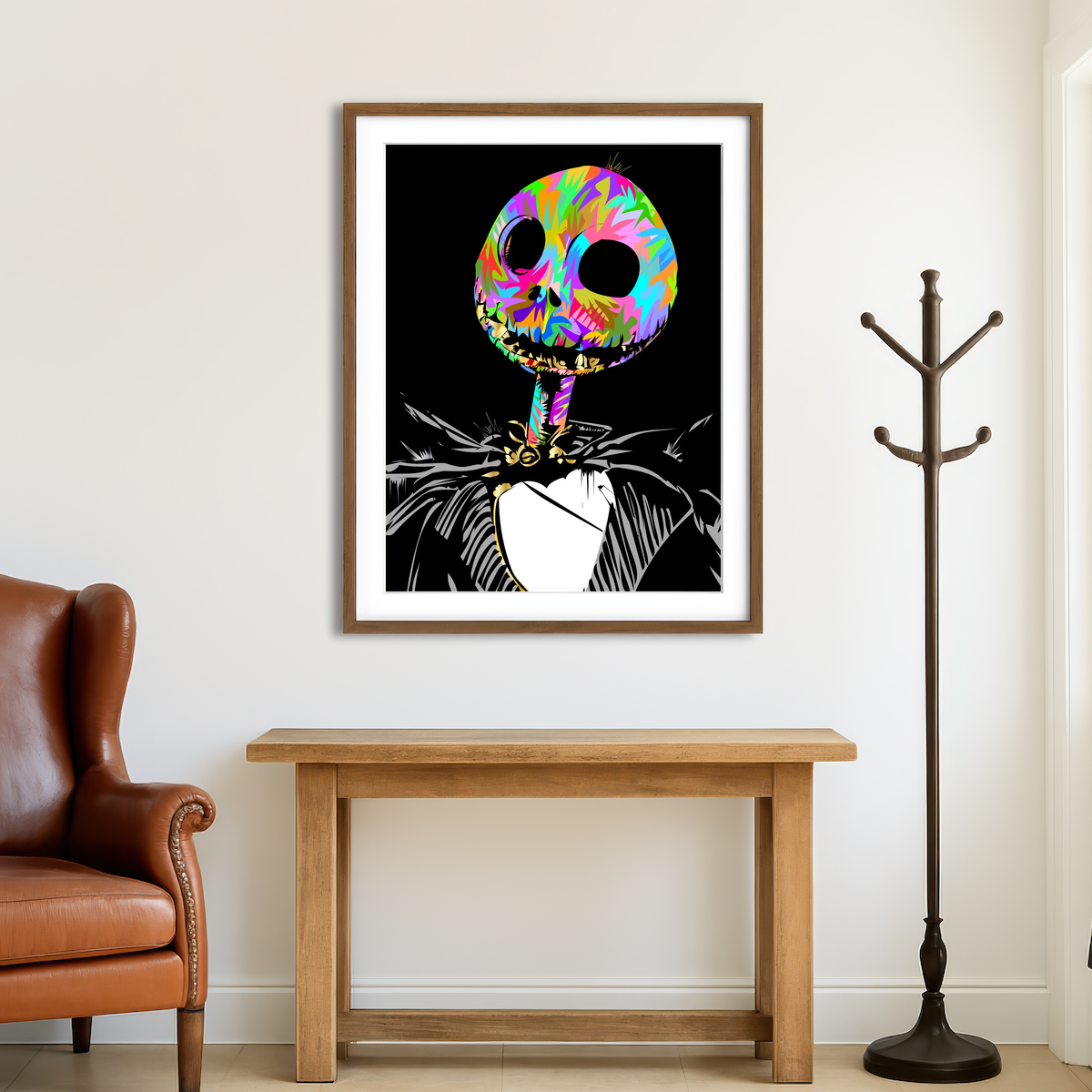 AUTO-MOCKUP ROOM | Jack Skellington Wall Art