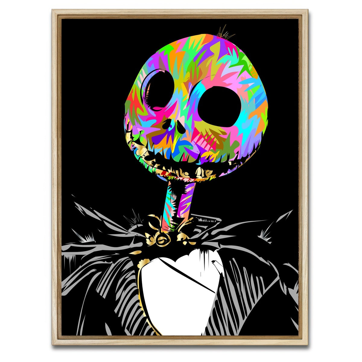 AUTO-MOCKUP WHITE | Jack Skellington | 1 Piece | Natural Framed Canvas | group=3x4