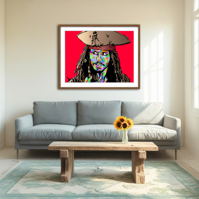 AUTO-MOCKUP ROOM | Jack Sparrow Color Wall Art