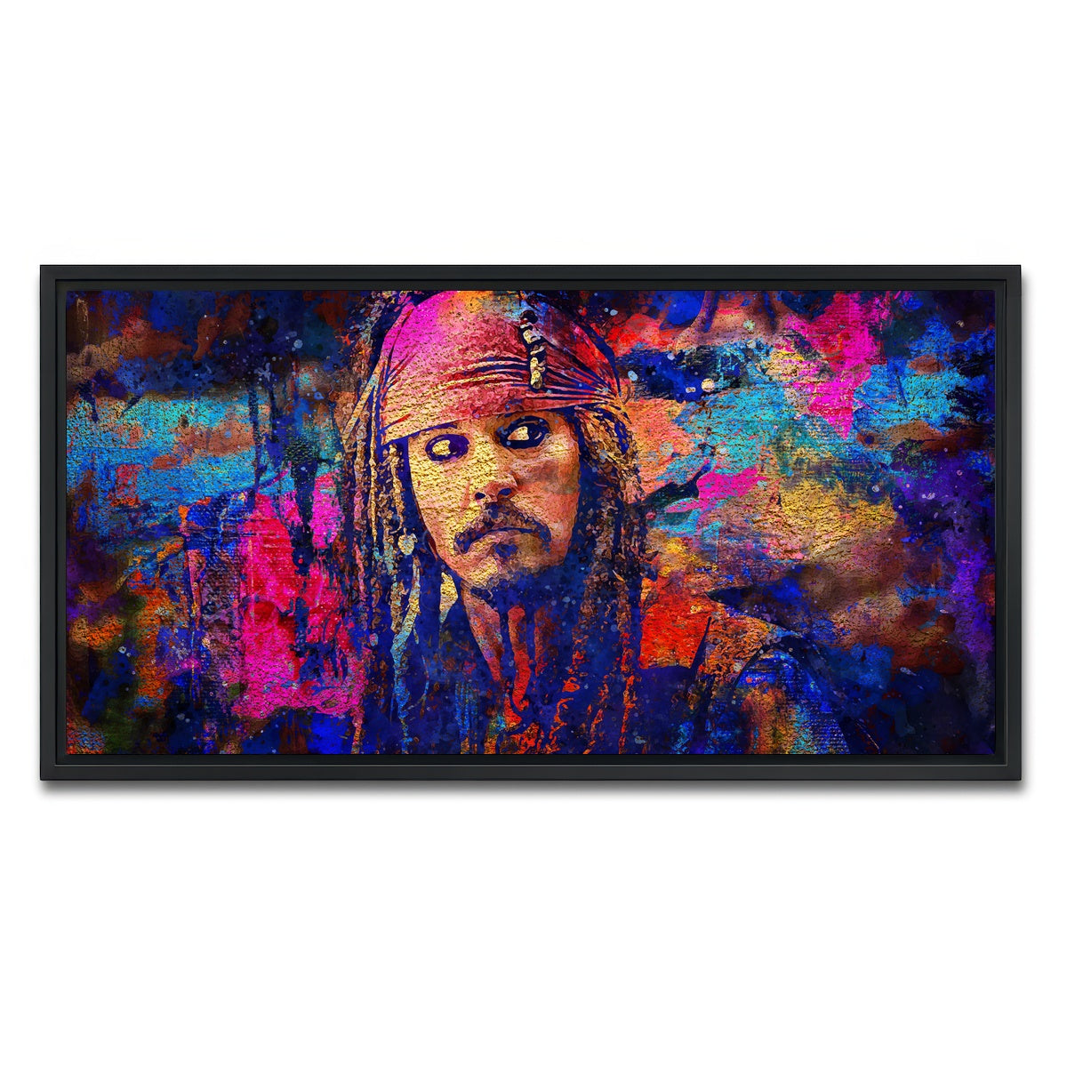 AUTO-MOCKUP WHITE | Jack Sparrow | 1 Piece | Black Framed Canvas | group=2x1