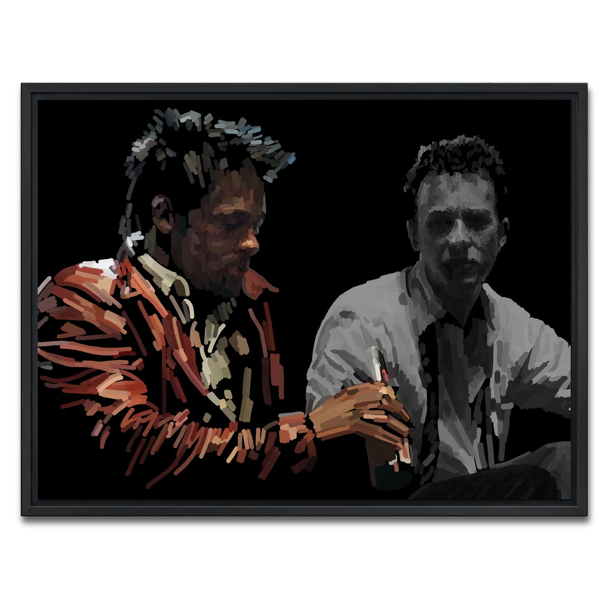 AUTO-MOCKUP WHITE | Jack and Tyler | 1 Piece | Black Framed Canvas | group=4x3