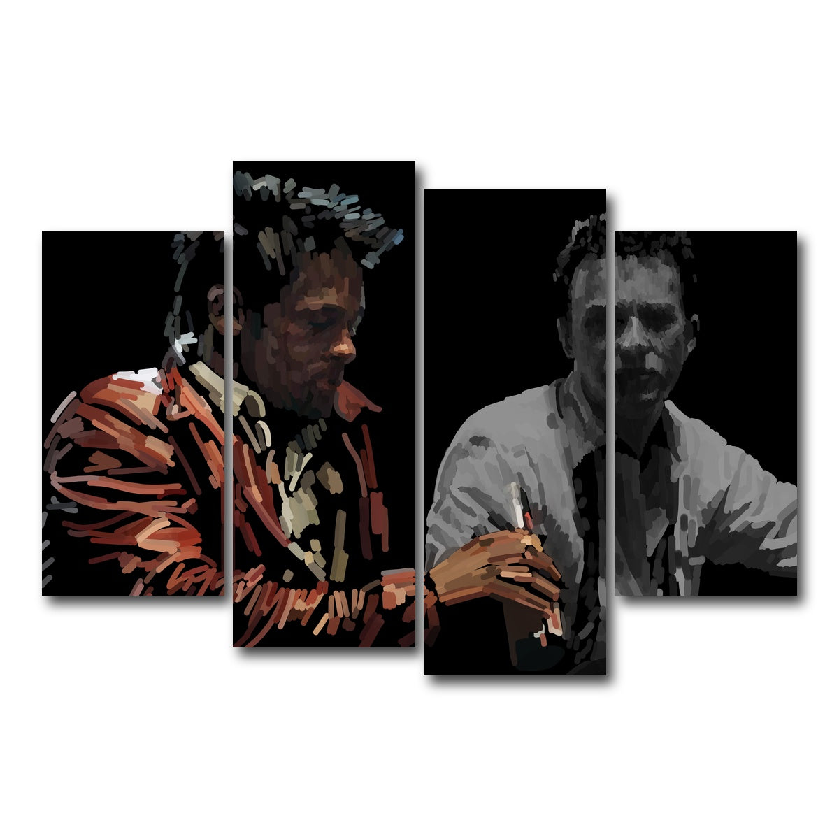 AUTO-MOCKUP WHITE | Jack and Tyler | 4 Piece | Gallery Wrap Canvas | group=4_short