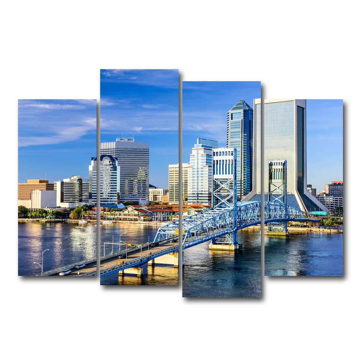 AUTO-MOCKUP WHITE | Jacksonville | 4 Piece | Gallery Wrap Canvas | group=4_normal