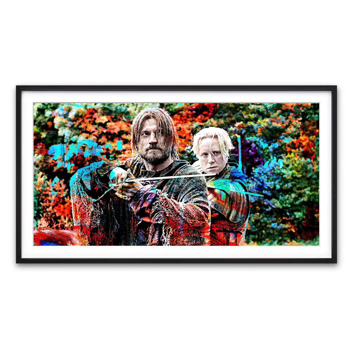 Framed Print 2x1 Black