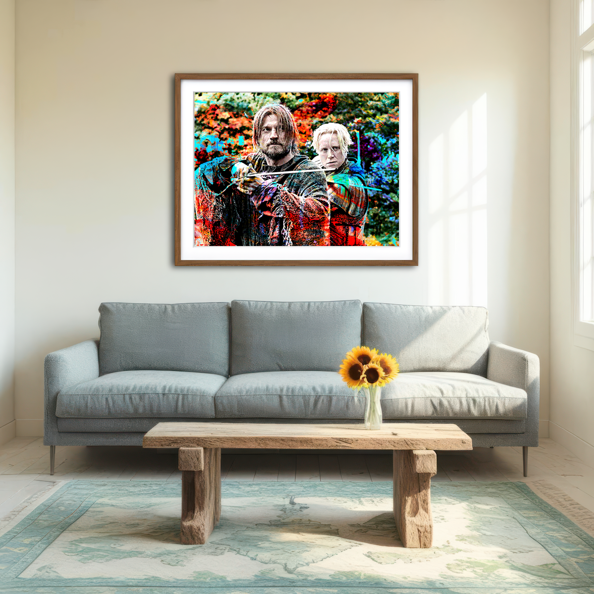 AUTO-MOCKUP ROOM | Jaime and Brienne Wall Art