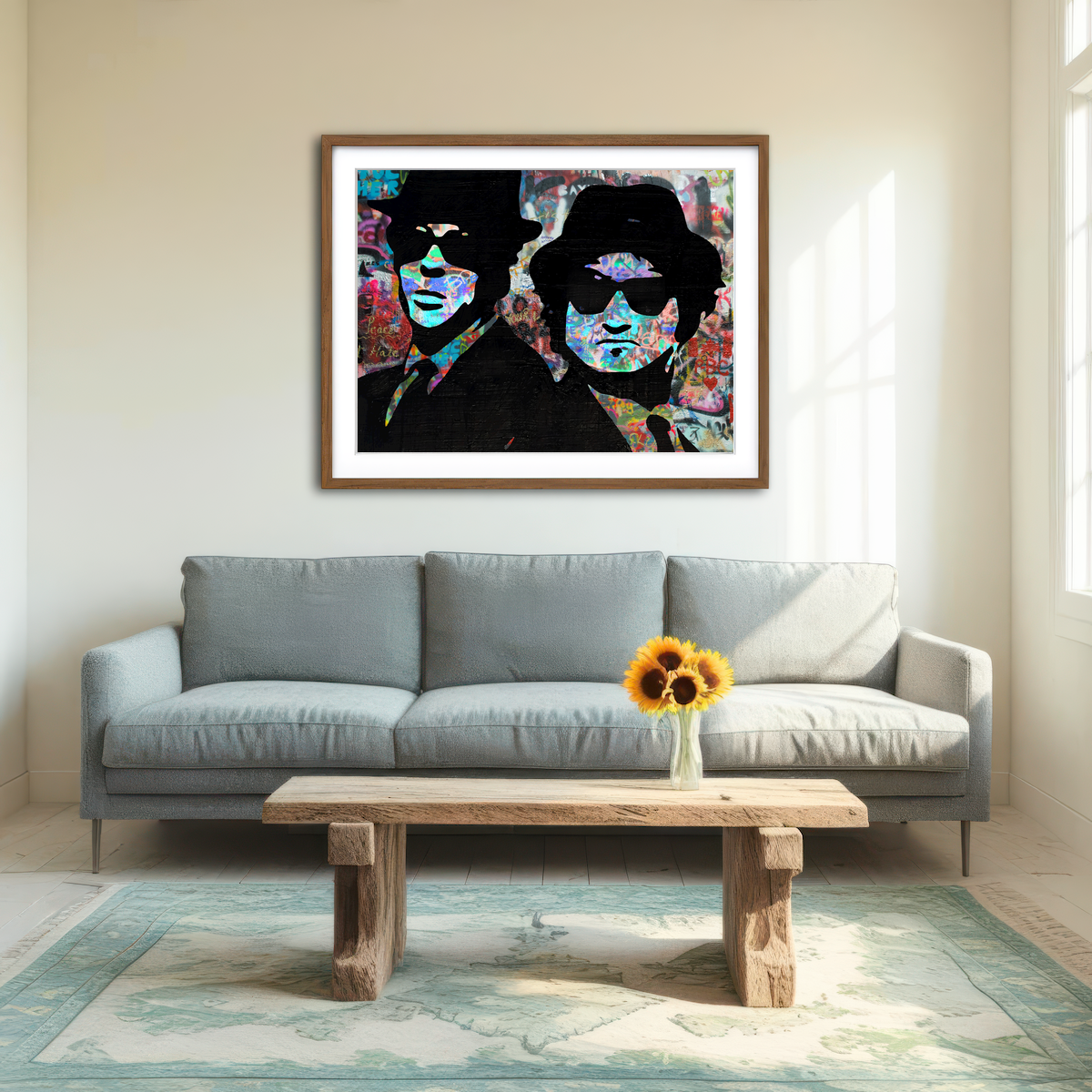 AUTO-MOCKUP ROOM | Jake & Elwood Wall Art