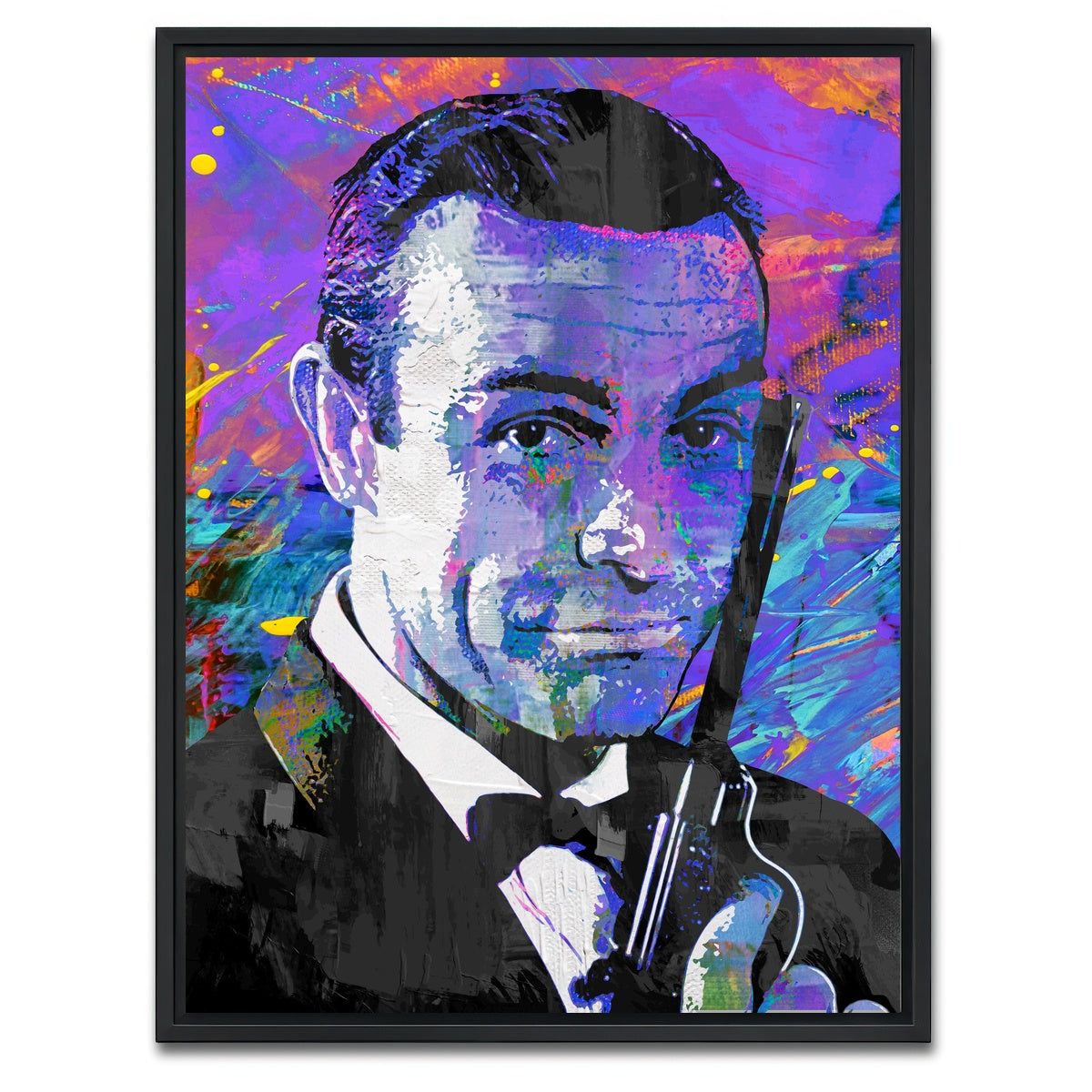 AUTO-MOCKUP WHITE | James Bond Original | 1 Piece | Black Framed Canvas | group=3x4