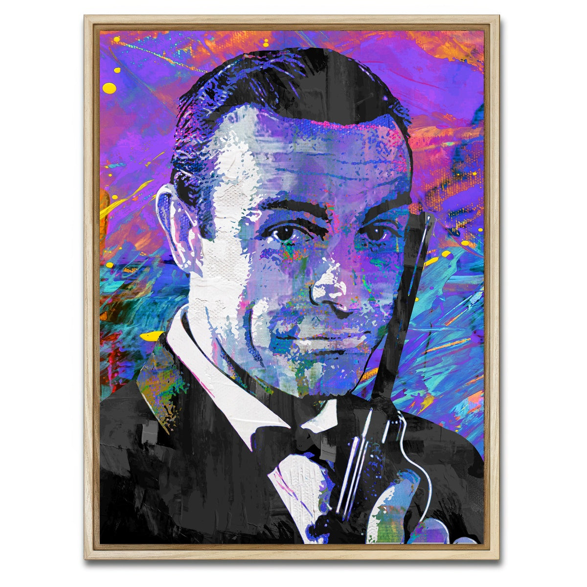 AUTO-MOCKUP WHITE | James Bond Original | 1 Piece | Natural Framed Canvas | group=3x4