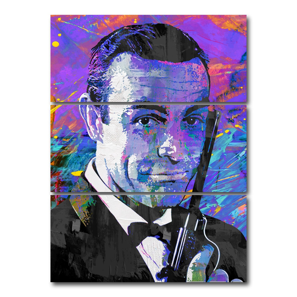 AUTO-MOCKUP WHITE | James Bond Original | 3 Piece | Gallery Wrap Canvas | group=8x18_stacked