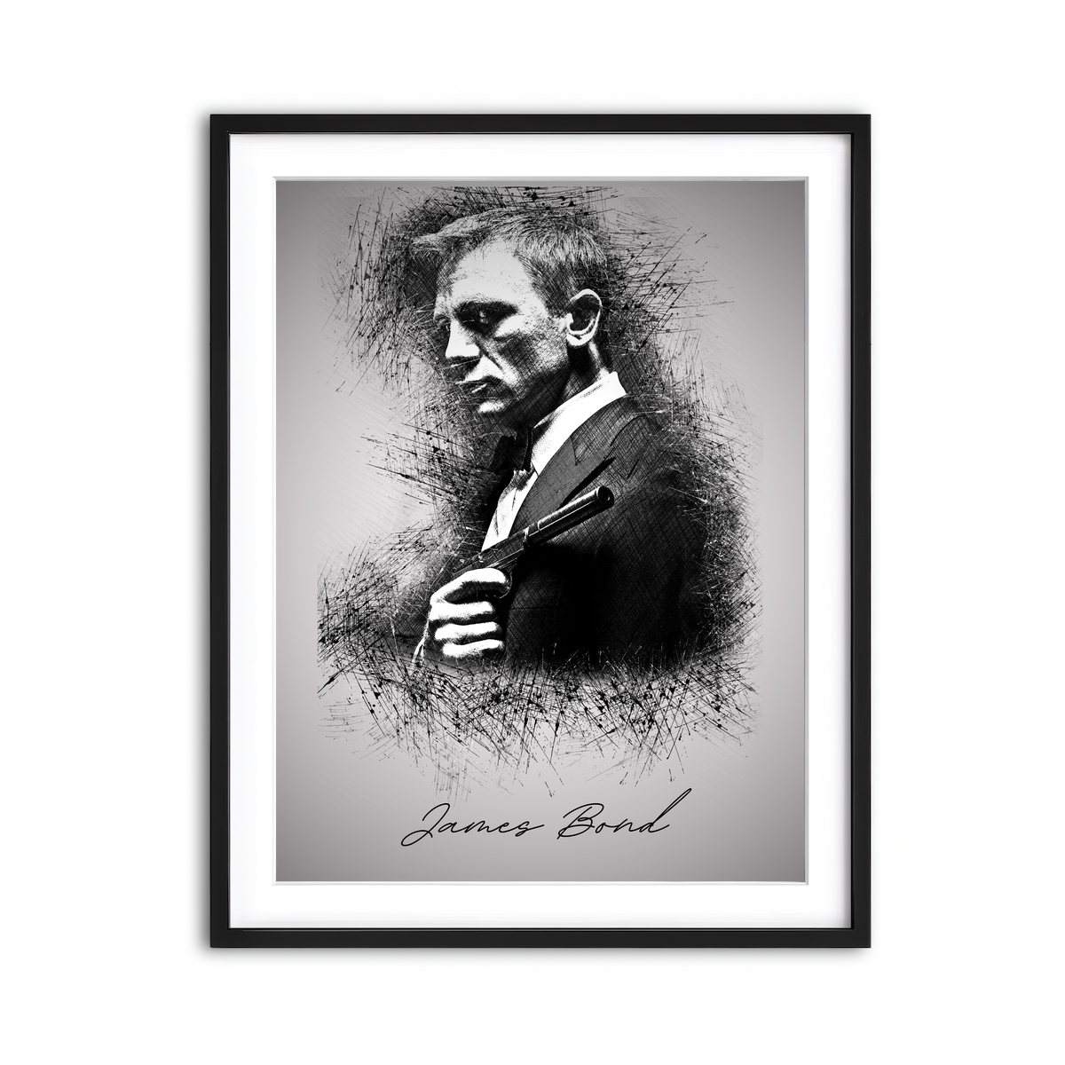 Framed Print 3x4 Black
