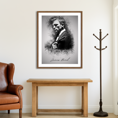 AUTO-MOCKUP ROOM | James Bond Silencer Wall Art