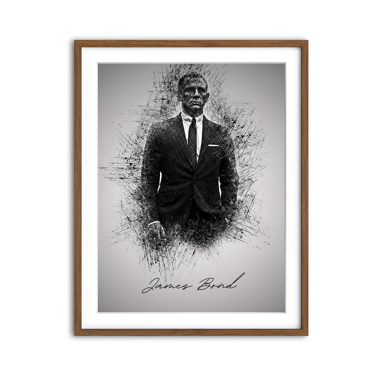 Framed Print 3x4 Walnut