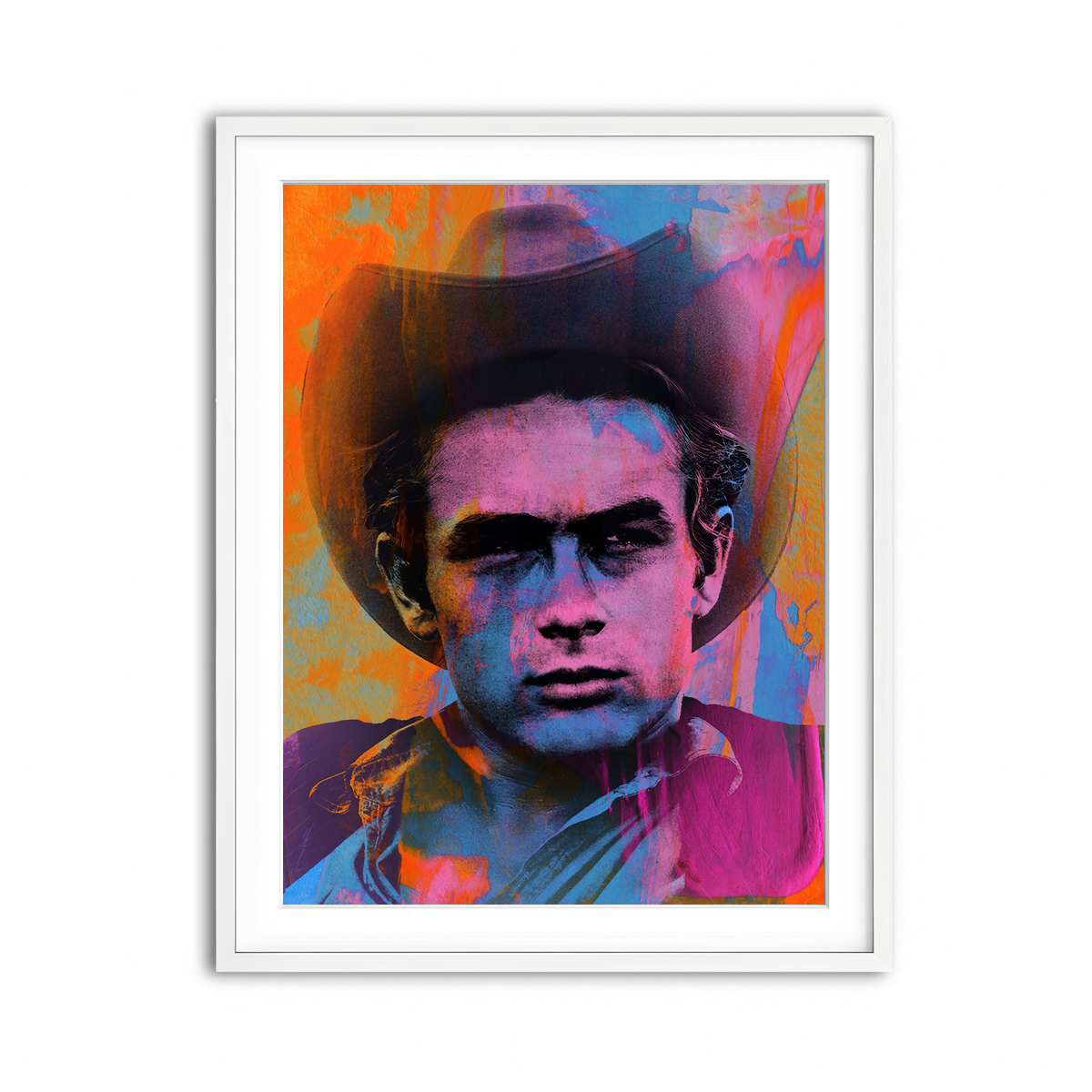 Framed Print 3x4 White