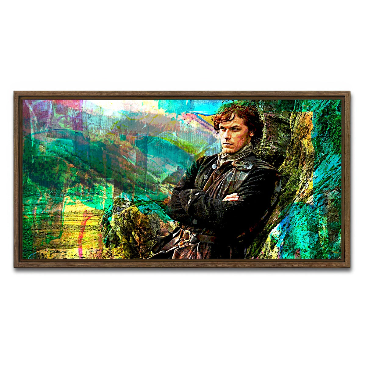 AUTO-MOCKUP WHITE | James Fraser | 1 Piece | Walnut Framed Canvas | group=2x1