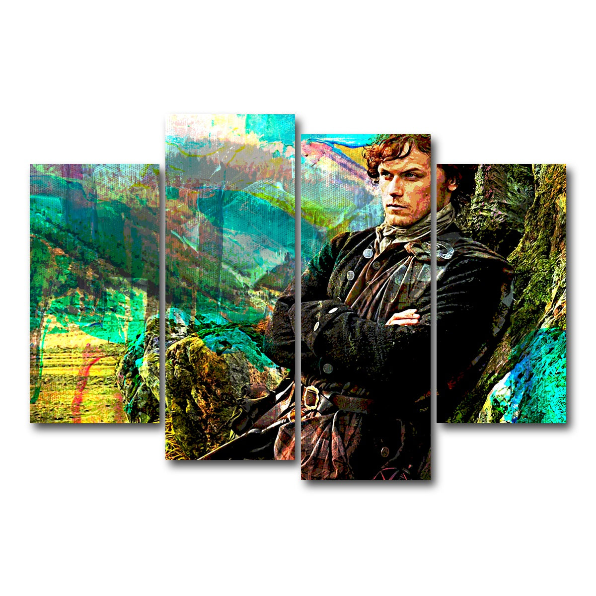 AUTO-MOCKUP WHITE | James Fraser | 4 Piece | Gallery Wrap Canvas | group=4_short