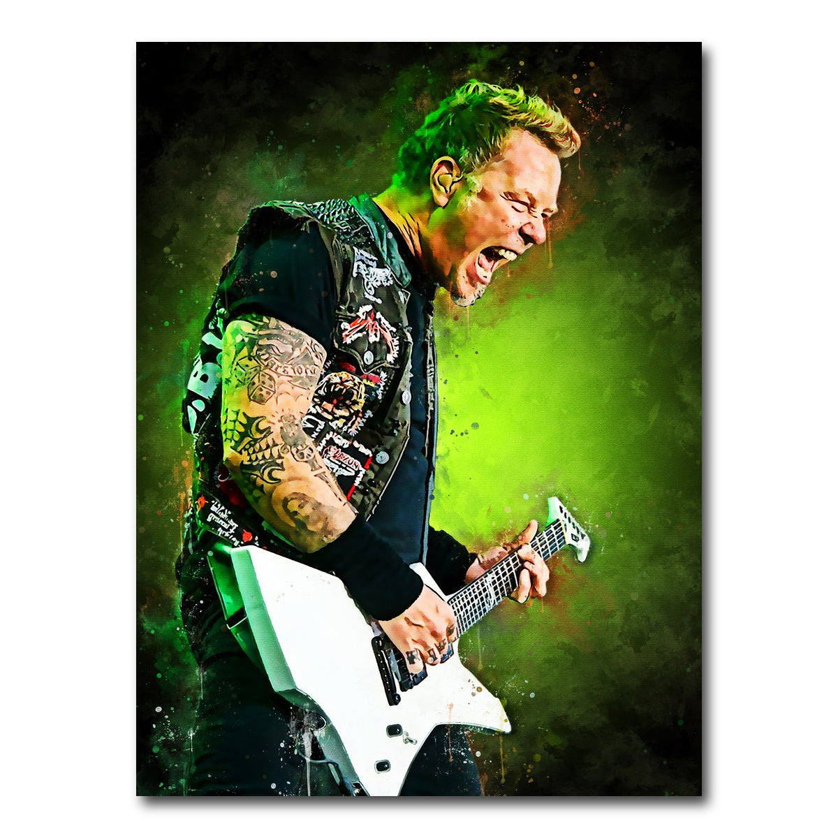 AUTO-MOCKUP WHITE | James Hetfield Painting | 1 Piece | Gallery Wrap Canvas | group=3x4