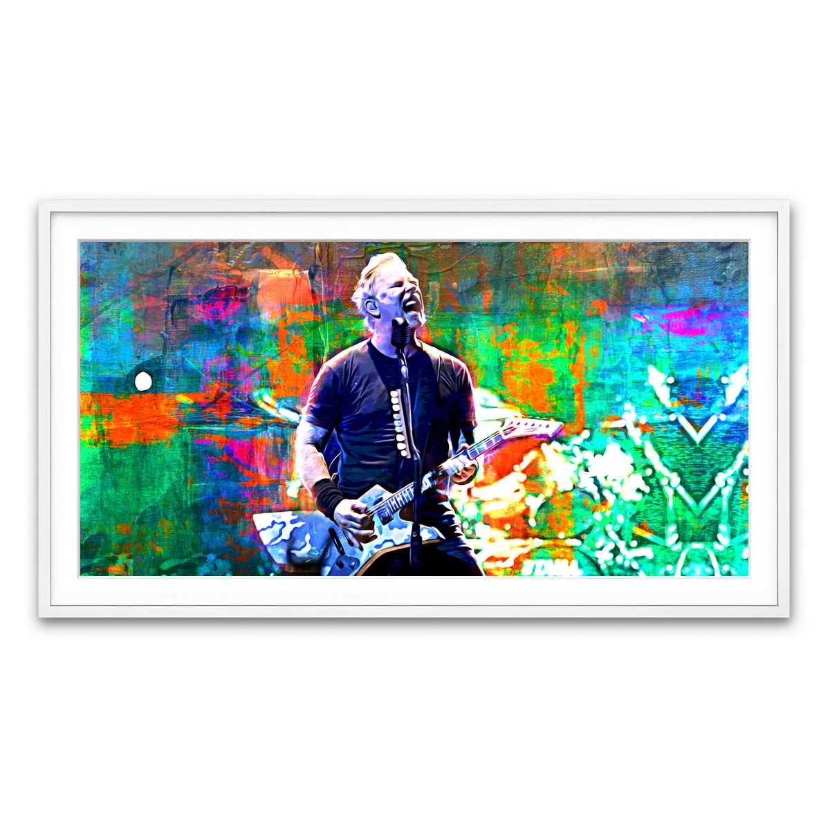 Framed Print 2x1 White