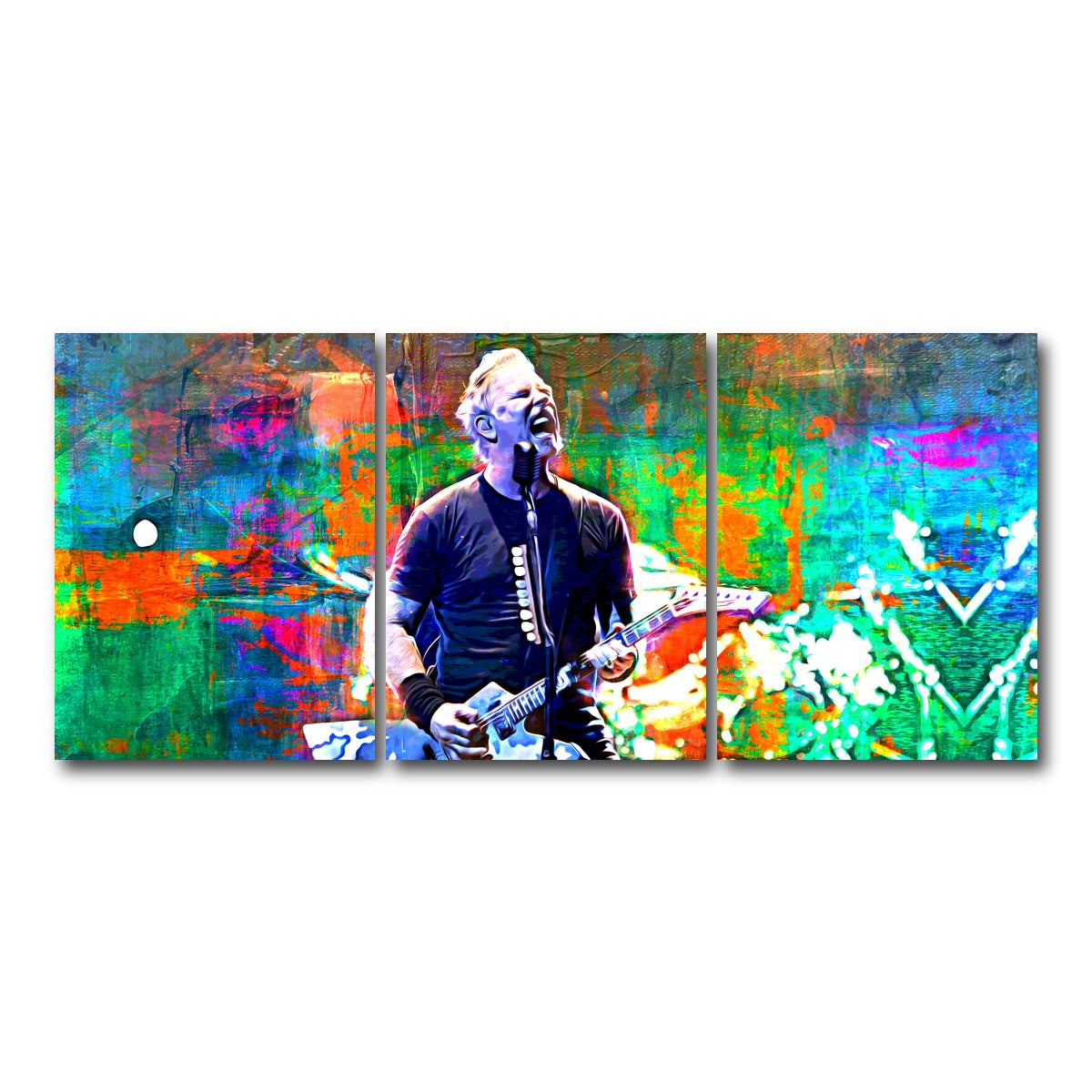 AUTO-MOCKUP WHITE | James Hetfield | 3 Piece | Gallery Wrap Canvas | group=18x24