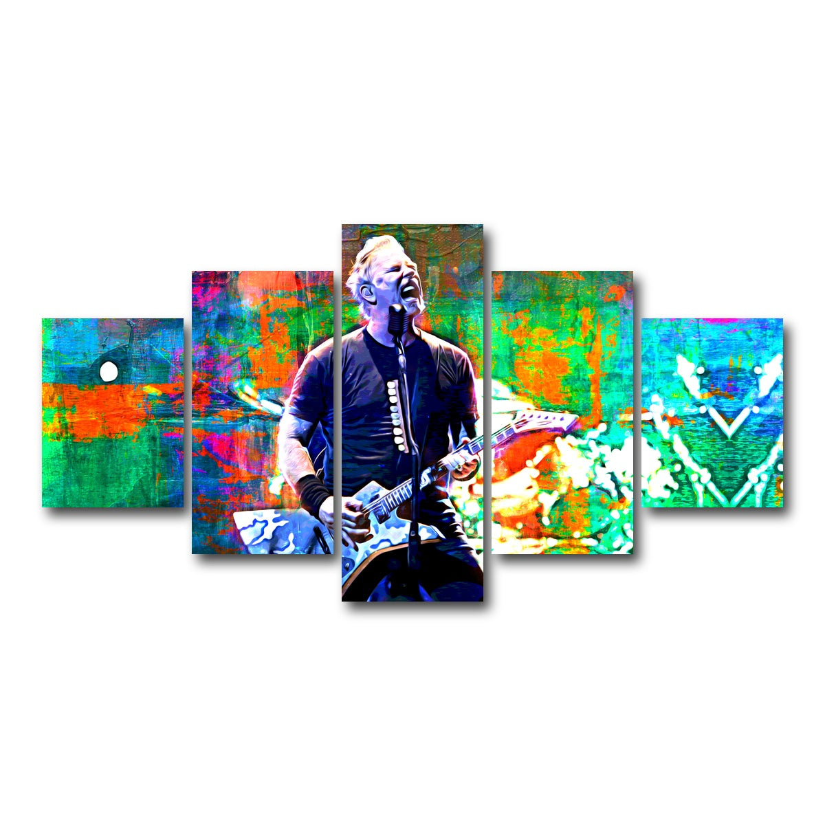 AUTO-MOCKUP WHITE | James Hetfield | 5 Piece | Gallery Wrap Canvas | group=5_short