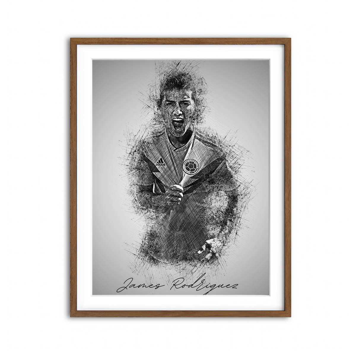 Framed Print 3x4 Walnut