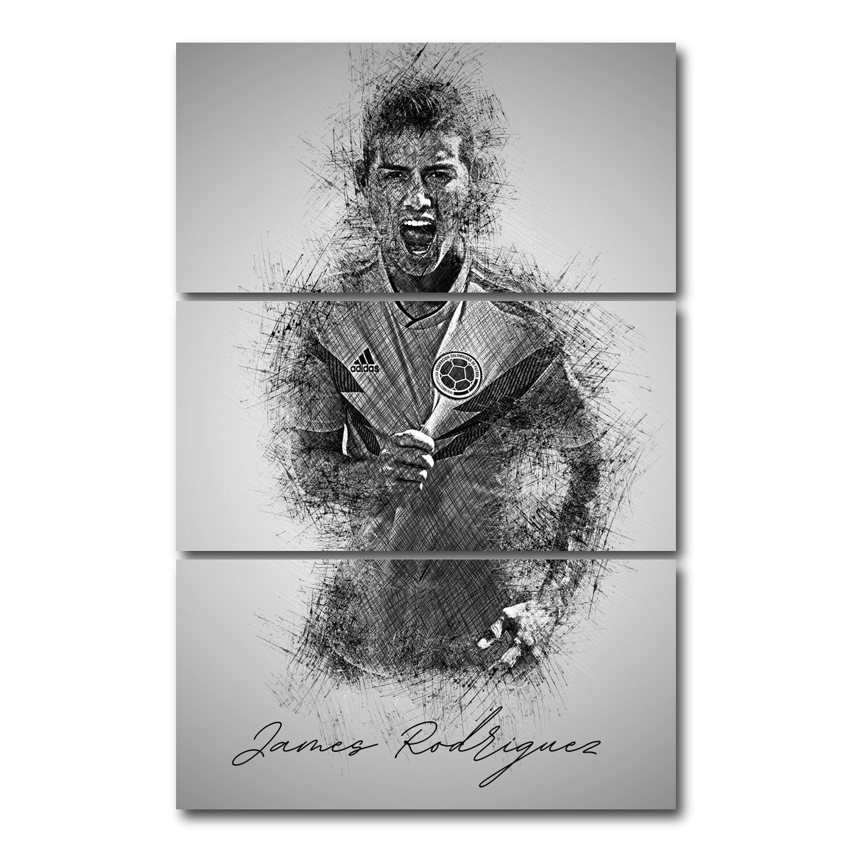 AUTO-MOCKUP WHITE | James Rodriguez | 3 Piece | Gallery Wrap Canvas | group=12x24_stacked