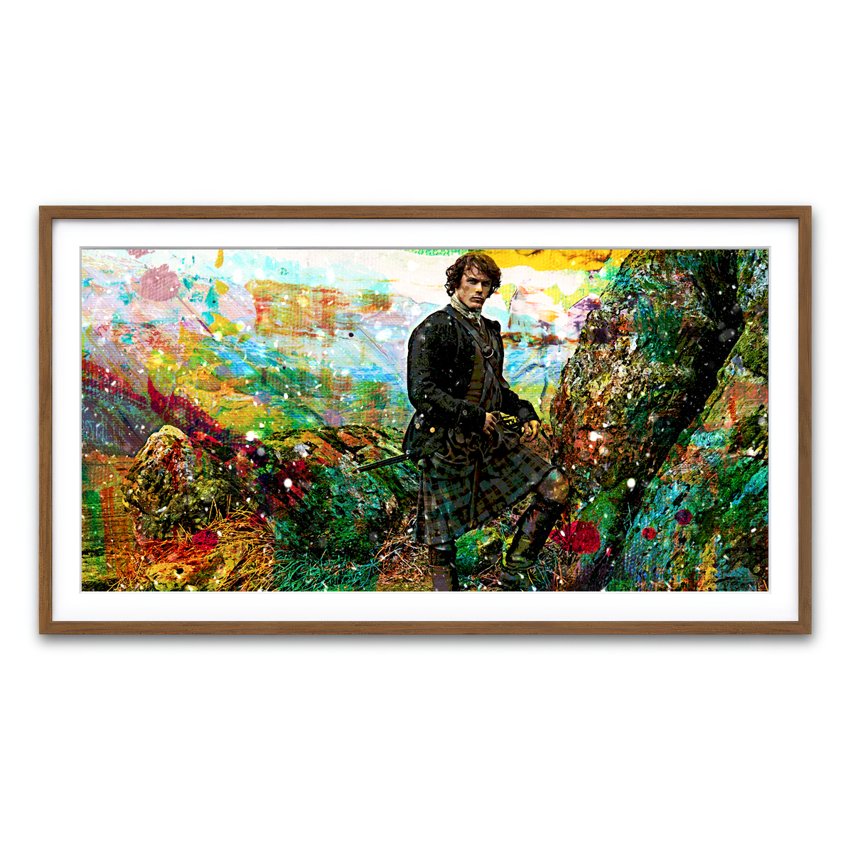 Framed Print 2x1 Walnut