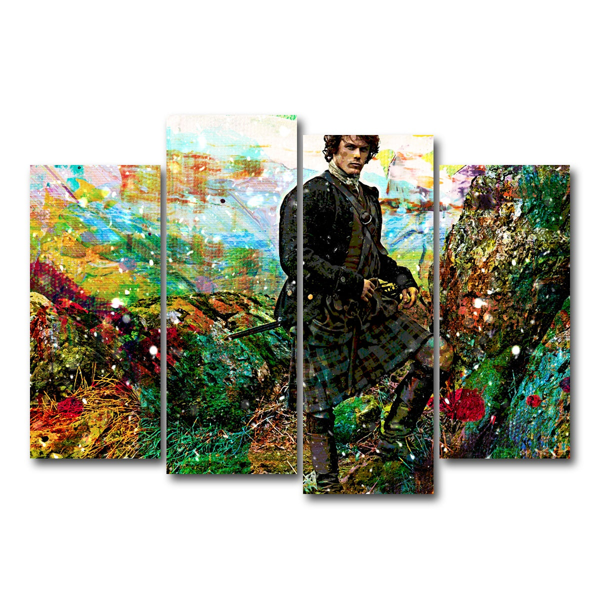 AUTO-MOCKUP WHITE | Jamie Fraser | 4 Piece | Gallery Wrap Canvas | group=4_normal