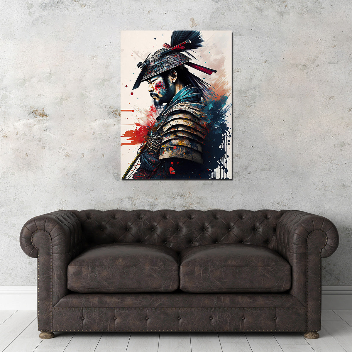 Japanese Samurai Paint Wall Art