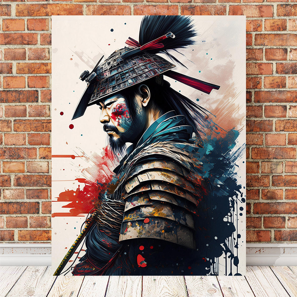 Japanese Samurai Paint Wall Art