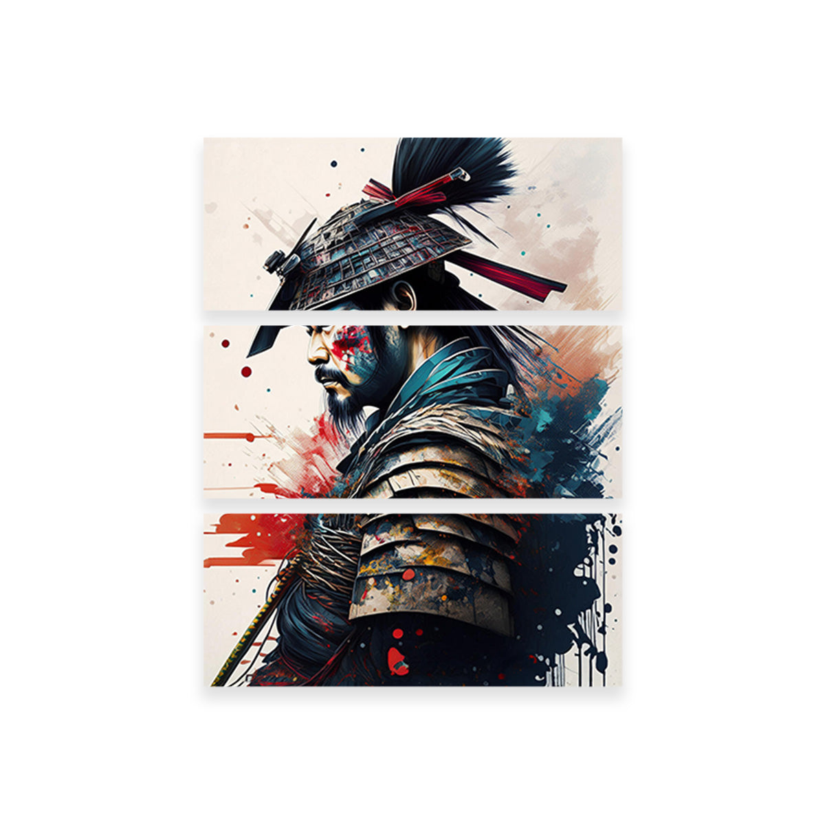 Japanese Samurai Paint Wall Art