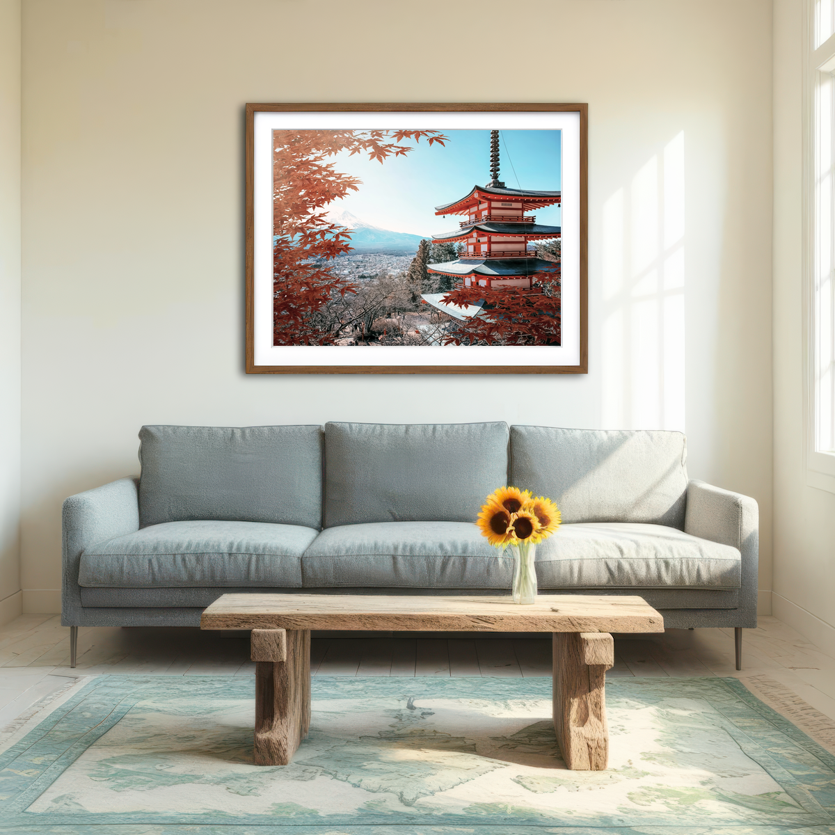 AUTO-MOCKUP ROOM | Japanese Landscape Wall Art