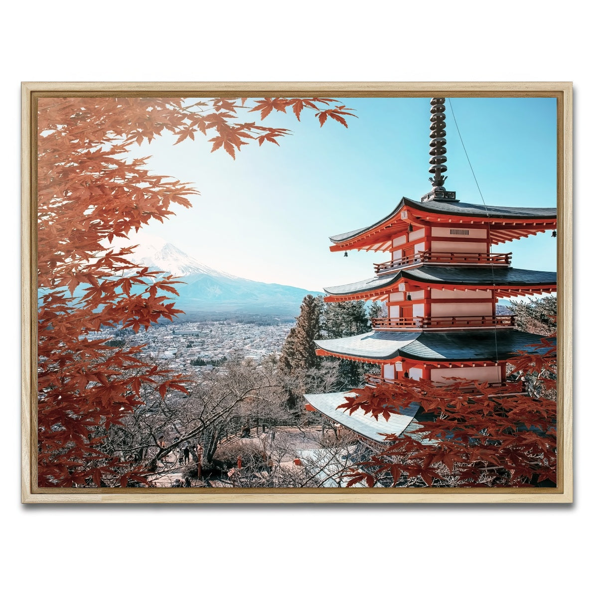 AUTO-MOCKUP WHITE | Japanese Landscape | 1 Piece | Natural Framed Canvas | group=4x3