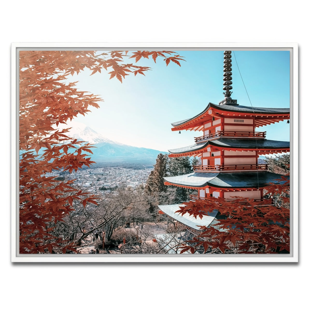 AUTO-MOCKUP WHITE | Japanese Landscape | 1 Piece | White Framed Canvas | group=4x3