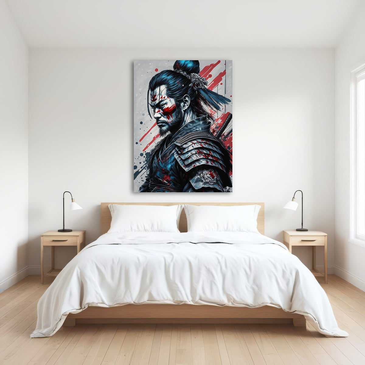 AUTO-MOCKUP ROOM | Japanese Samurai Warrior Portrait