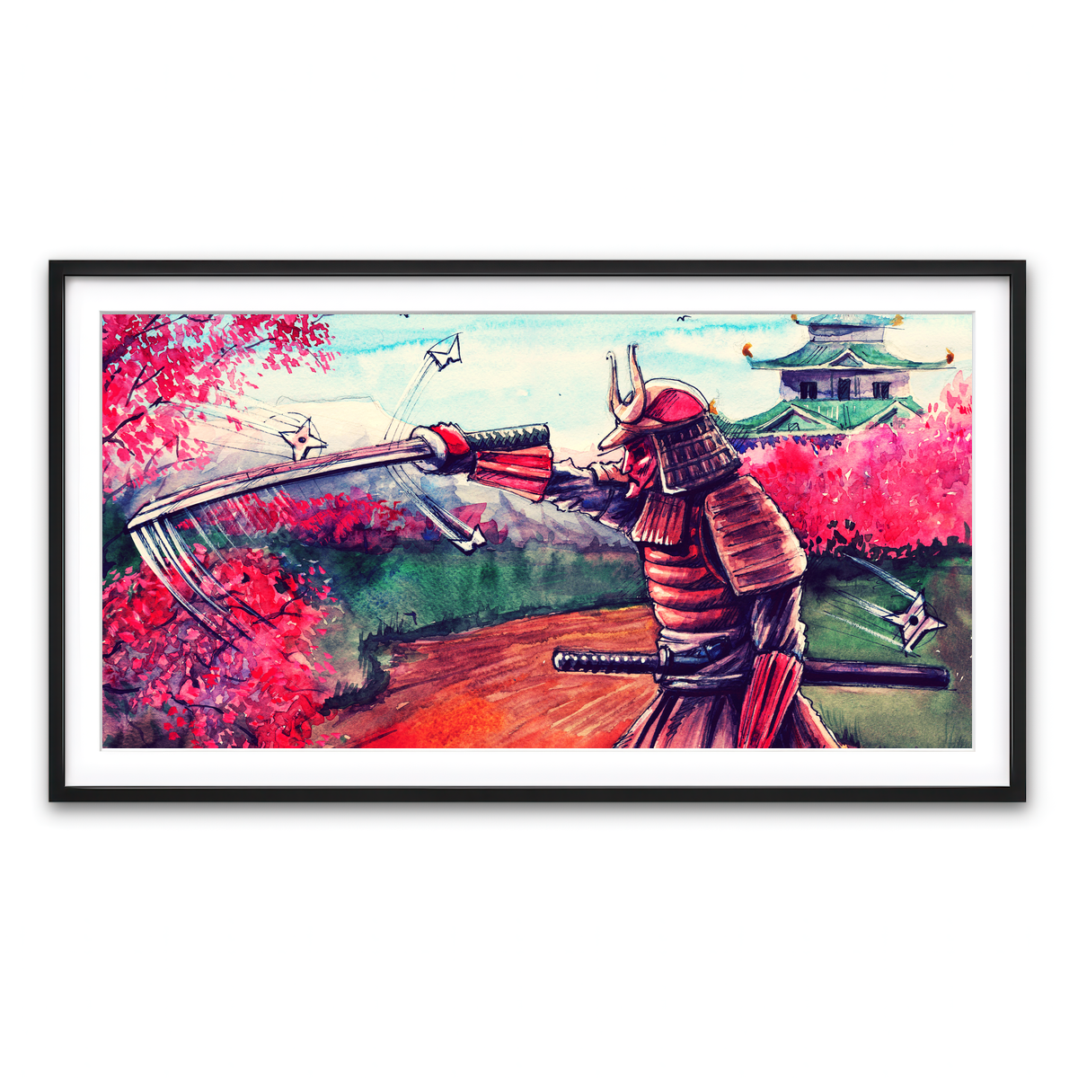 Framed Print 2x1 Black